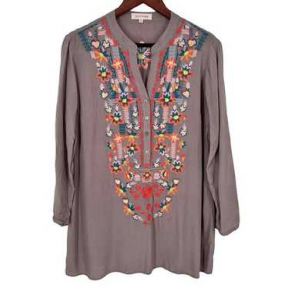 NWT Solitaire Embroidered Tunic - XL
